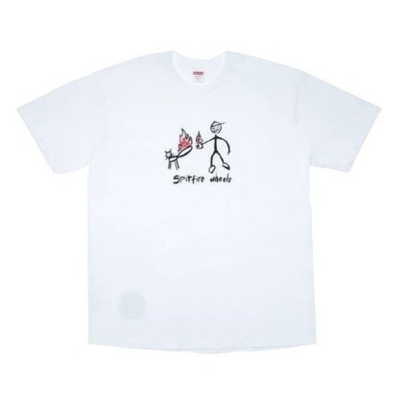 Supreme Other - Supreme Spitfire Cat Tee SS18 White L NWT